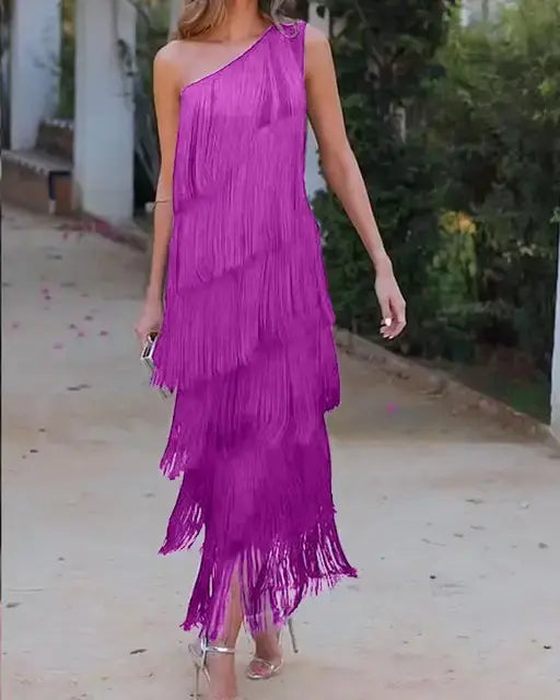 Andalusische jurk met franjes